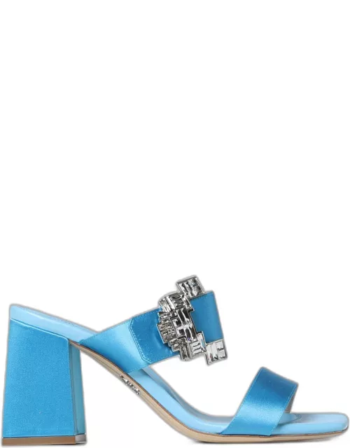 Heeled Sandals RODO Woman colour Turquoise