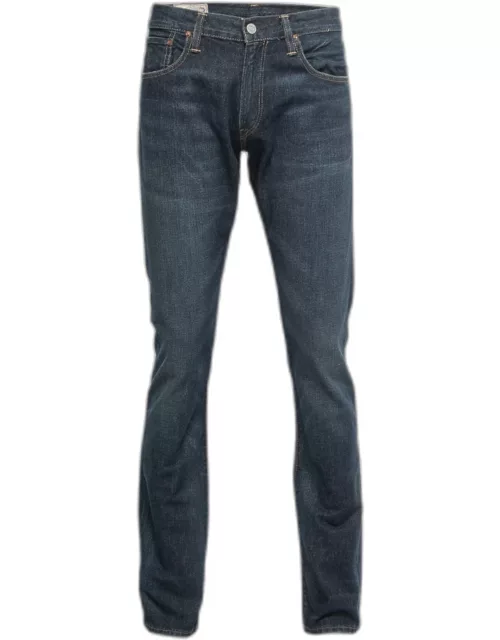 Polo Ralph Lauren Dark Blue Denim Straight Leg Jeans M Waist 32"