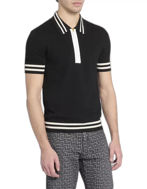 Men's Monogram Jacquard Polo Shirt