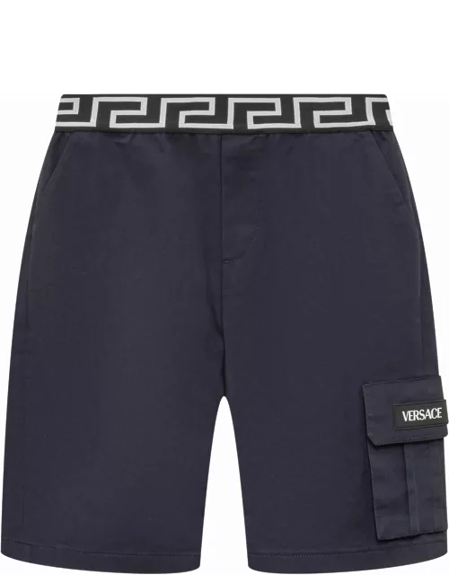 Versace Shorts With Greca