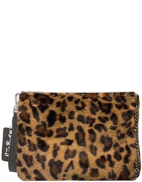 MC2 Saint Barth Parisienne Wooly Cross-body Pouch Bag With Animalier Print