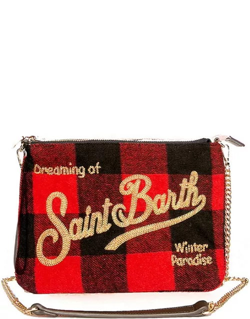 MC2 Saint Barth Parisienne Check Wooly Cross-body Pouch Bag