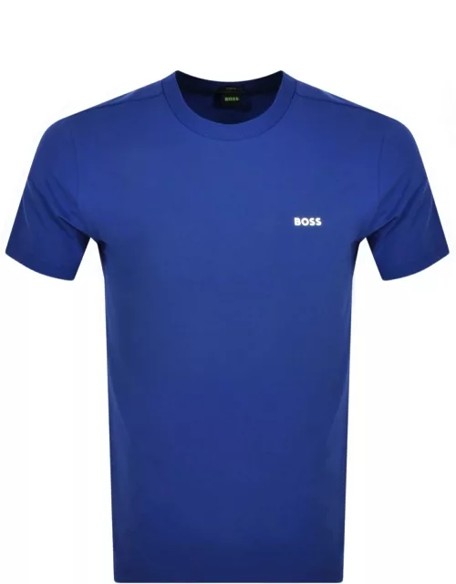 BOSS Logo T Shirt Blue