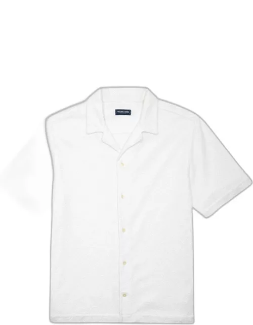 Treliça Roberto Terry Cotton Jacquard Shirt White