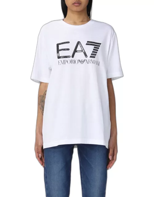 Ea7 cotton T-shirt with logo