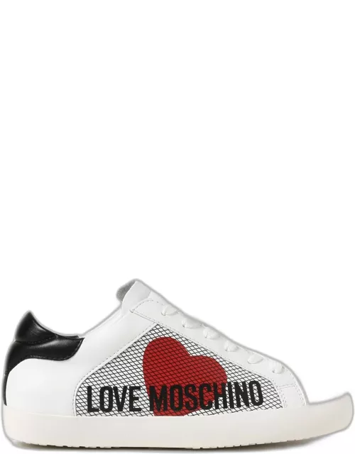 Love Moschino trainers in leather with logo