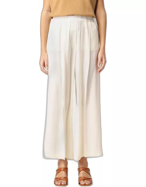 Semicouture cropped trousers with wide leg