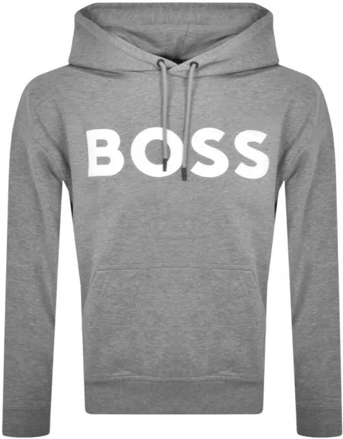 BOSS We Basic Logo Hoodie Grey