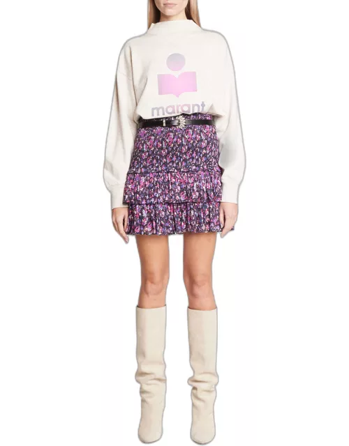 Naomi Floral Smocked Mini Skirt