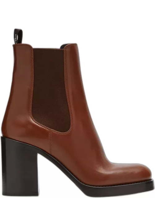 Leather Heeled Chelsea Boot