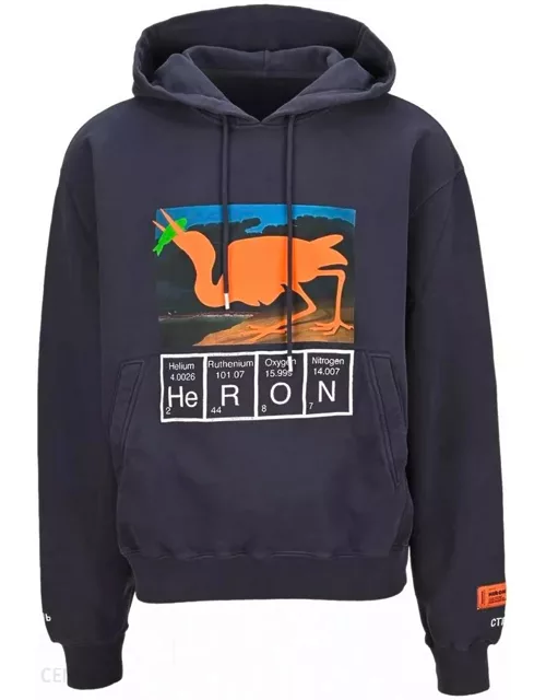 HERON PRESTON Logo Hooded Sweatshirt