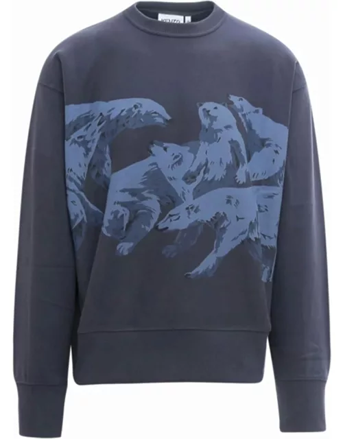 Kenzo Polar Bear-print Cotton Sweatshirt