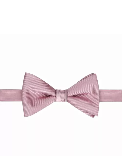 Calvin Klein Men's Pre-Tied Formal Bow Tie Pink Tonal Stripe