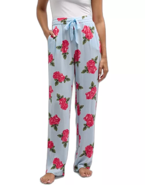Rose in the USA Floral-Print Lounge Pant