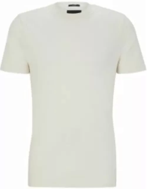 Cotton-jersey T-shirt with printed logo- White Men's T-Shirt