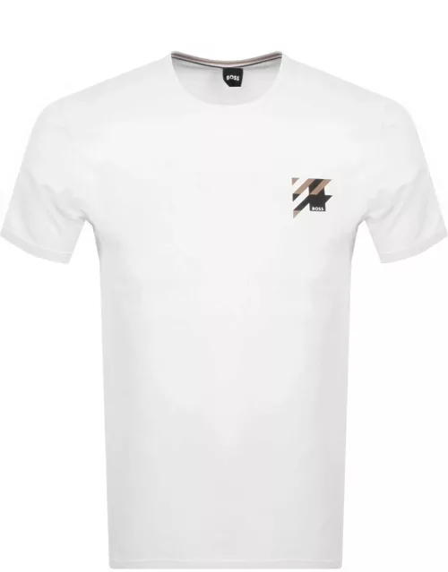 BOSS Dynamic Logo T Shirt White