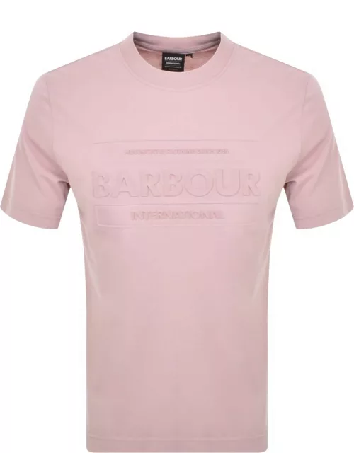 Barbour International Tilt T Shirt Pink