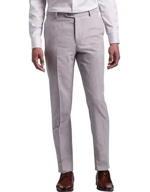 JOE Joseph Abboud Slim Fit Linen Blend Men's Suit Separates Pants Light Gray