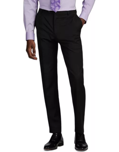 JoS. A. Bank Men's Traveler Collection Slim Fit Suit Separates Solid Pants, Black