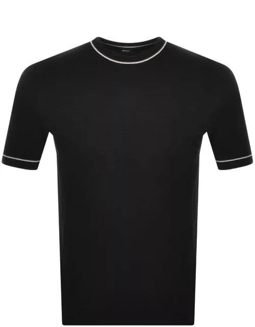 BOSS Oricco Knit T Shirt Black