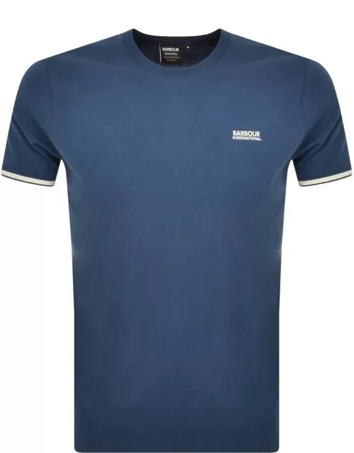 Barbour International Torque Tipped T Shirt Blue
