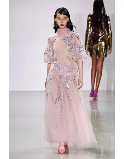 Bibhu Mohapatra Crystal Embroidered Top and Skirt