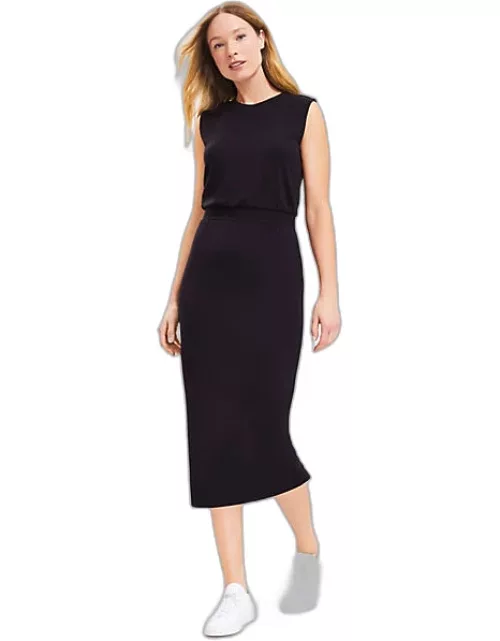 Billie Asymm Plisse Midi Dress