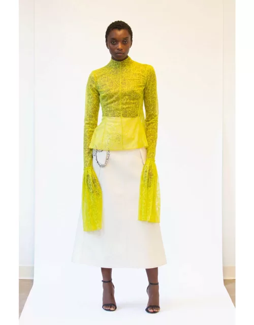 Bibhu Mohapatra Cuff Lace Top and Skirt