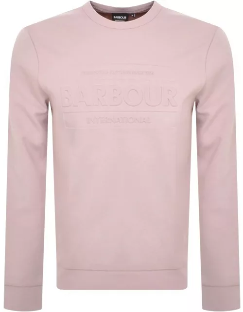Barbour International Stamp Sweatshirt Pink