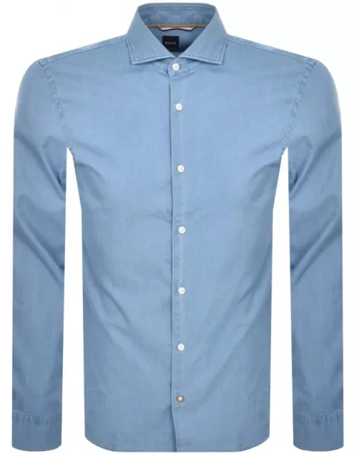 BOSS C HAL Kent Long Sleeve Shirt Blue