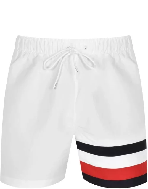 Tommy Hilfiger Global Stripe Swim Shorts White