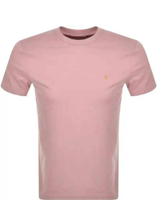 Farah Vintage Danny T Shirt Pink