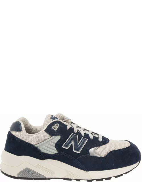 New Balance Beige Low Top Sneakers With Logo In Suede Man