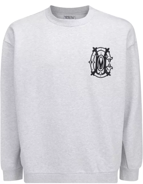 Marcelo Burlon County Of Milan Cotton Logo Sweatshirt