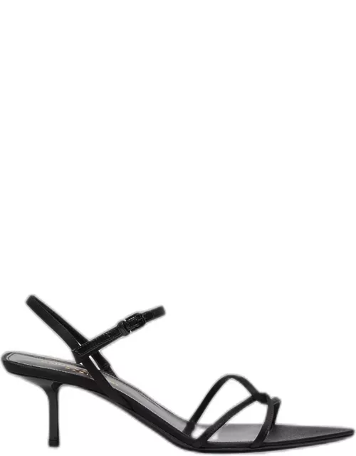 Giqua Silk Ankle-Strap Sandal