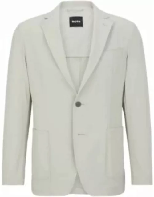 Slim-fit jacket in water-repellent performance-stretch cloth- White Men's Sport Coat
