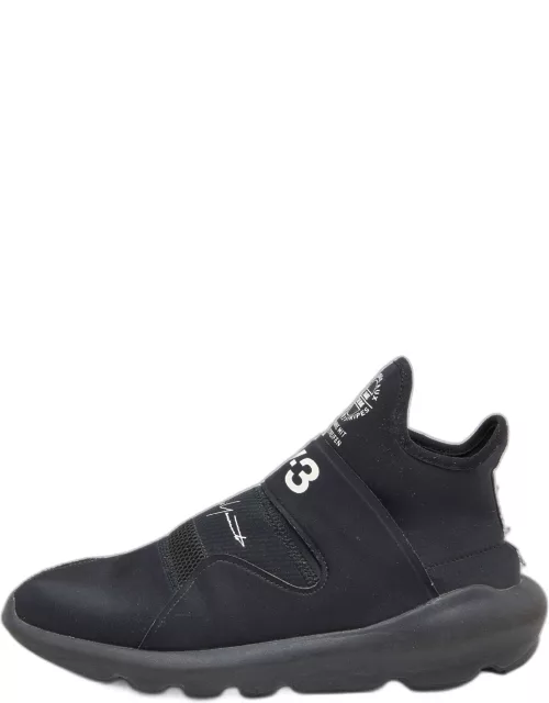 Y3 x Adidas Black Fabric and Mesh Suberou Sneaker
