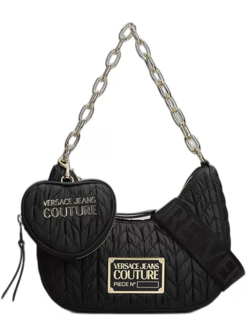 Versace Jeans Couture Shoulder Bag In Black Nylon