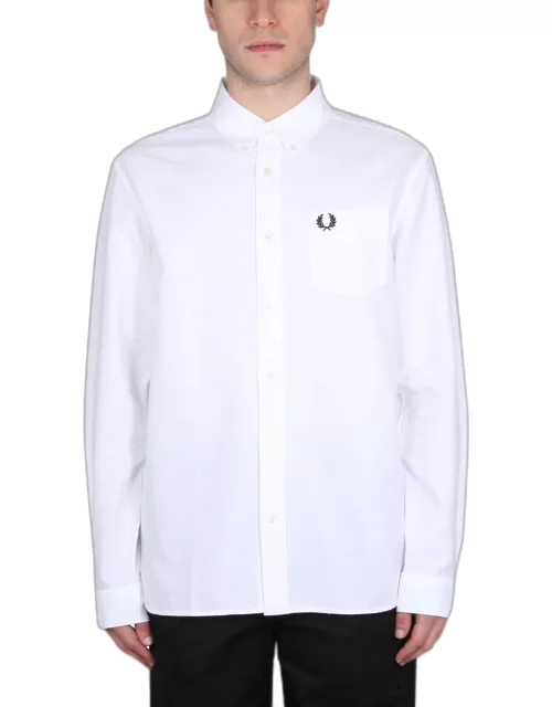 Fred Perry Cotton Poplin Oxford Shirt