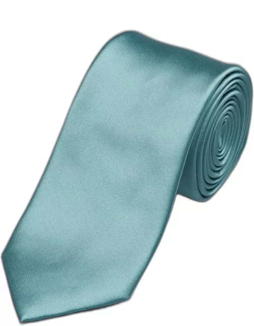 JoS. A. Bank Men's Solid Tie - Long, Teal, LONG