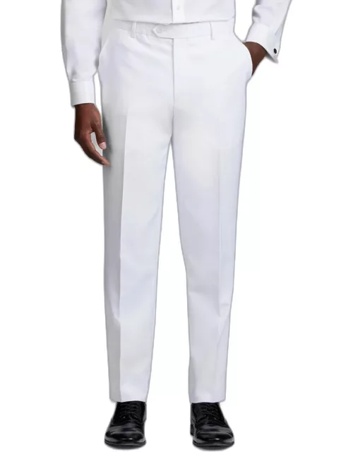 JoS. A. Bank Men's Slim Fit Tuxedo Separates Pants, White