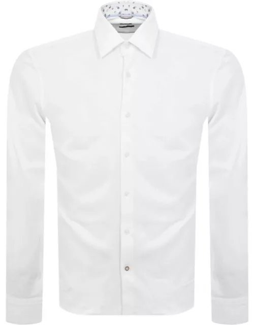 BOSS C Hal Kent Long Sleeved Shirt White