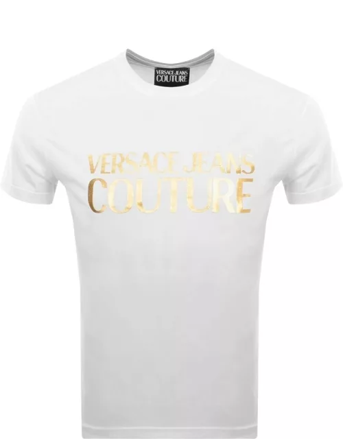 Versace Jeans Couture Foil Logo T Shirt White