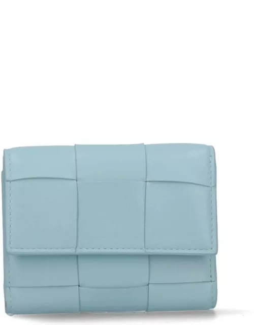Bottega Veneta Tri-Fold Zipper Wallet