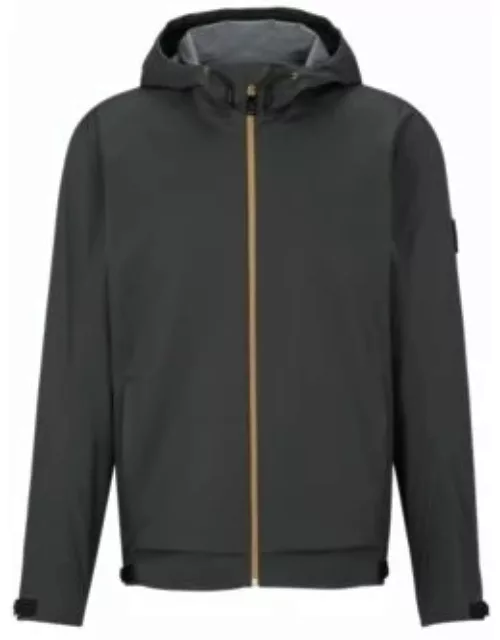 Water-repellent jacket with rear ventilation- Dark Grey Men's Casual Jacket