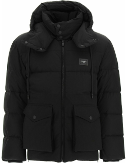 Dolce & Gabbana Quilted Down Jacket With Hood