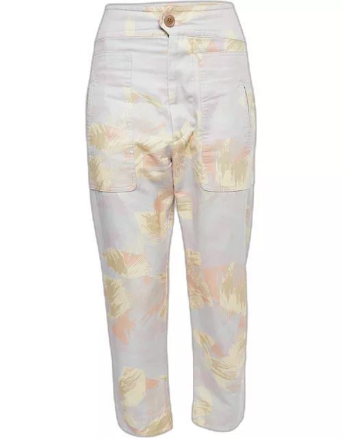 Isabel Marant Etoile Multicolor Printed Denim Raluni Jeans S Waist 28"