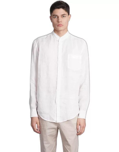 Mauro Grifoni Shirt In White Linen