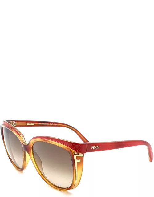 Fendi Eyewear Sun 5283 18825 725 Blonde Havana Sunglasse