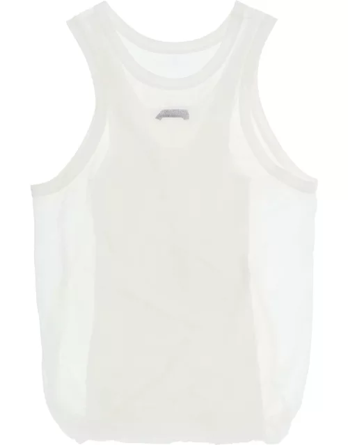 ANN DEMEULEMEESTER 'HERLINDE' DOUBLE-LAYER TANK TOP
